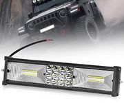 FABTEC 60 LED 11 Inch/28 cm Mercury LED Bar Light LED Fog Light for Cars (11 Inch,White)
