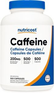 Nutricost Caffeine Pills (200mg) 500 Capsules