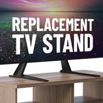 ECHOGEAR TV Legs Replacement TV Stand for Screens Up to 65" - Foldable TV Bracket Includes Hardware, Anti-Slip & Anti-Scratch Pads - Easy 3-Step Install TV Feet w/Wide VESA Compatibility