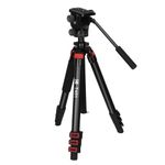 Kodak T451 Pro 34.6 Mm Four Section Support Flip Locks Tripod, Black