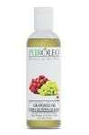 PUROLEO Grapeseed Oil 4 Fl Oz/120 ML (Packed IN CANADA) | Pure Moisturizer Carrier Oil massage oil baby oil hair oil body oil baby oil hair care Oil for hair | Beauty & DIY blend 100% Natural