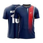 YOURJERSEY Pari Customized and Personalized Football Jersey with Name & Number 2024 (32- (12-14 Year)) Multicolour