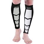 JoyFit - Calf Compression Sleeve, Leg Compression Socks for Shin, Pain Relief, Swelling, Sports, Basketball, Badminton, Running, Gym, Exercise, Cycling, Nurses for Men and Women(Pair) (Large)