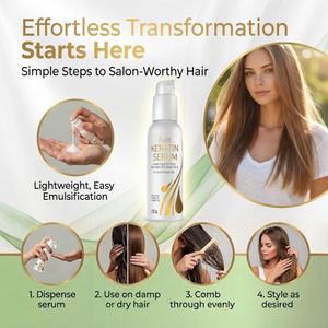 VITAMINS Hair Serum – Keratin Anti-Frizz Treatment with Biotin & Collagen