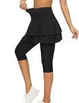 WOWENY Tennis Skirted Leggings with