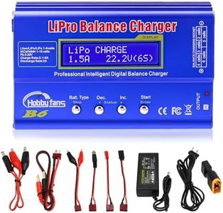 Hobby Fans B6 Mini Professional Balance Charger/Discharger with Power Supply for 1S-6S LiPo Lilon Life NiCd NiMh Pb RC Battery