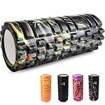 Foam Rollers, Trigger Point Fitness Foam Roller Deep Tissue Muscle Massage Roller Yoga Pilates Roller for Relax Muscles, Balance Exercises, Physical Therapy, Pain Relief (Mixed Black)