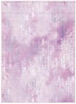 Safavieh Collection 5' x 7' Light Purple/Pink Inspired by DisneyΓÇÖs Frozen II - Spirit Machine Washable Kids Bedroom Nursery Playroom Area Rug