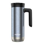 Contigo Superior 2.0 Stainless Steel Travel Mug with Handle, Vacuum-Insulated Metal Mug for Coffee and Tea with Leak-Proof Lid, Dark Ice, 20 oz (591 mL)