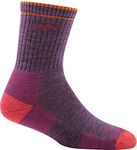 Darn Tough, Hiker (Style #1903), Merino Wool, Micro Crew, Midweight, Women’s Cushioned Hiking Socks - Plum Heather Large