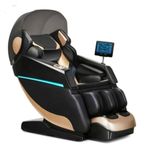 DR BWC Full Body Massage Chair Executive Class 5D Automatic Massage Chair Zero Gravity For Pain Relief Kneading Office Chair Back Massage With Roller And Vibration Electric Massager (Black)