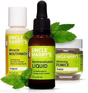 Uncle Harry's Natural Remineralization Kit with Tooth Whitening - 3 Products Strengthen Weak Enamel, Brighten Smile, & Correct Oral Care Issues (1 kit)