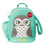 3 Sprouts Kids Lunch Bag - Insulated Boys & Girls Lunch Box for School, Daycare, Outings - Toddler Lunch Bag with Fun Animal Designs, Owl