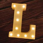 MIRADH LED Marquee Letter-L Alphabet Lights Sign for Decoration