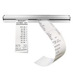 Dzmuero Bill Ticket Holder Ticket Holder for Orders Grabber Ticket Hanging Rack for Hold Orders, Tabs or Papers 1 Pcs(30cm with Screws and 3M Sticker)