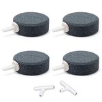 Wenshall Air Stone, 4Pcs 4cm Air Stone for Aquarium, Fish Tank and Hydroponics Air Pump