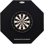 Dart-Stop 36 inch Black Octagon Pro Dart Board Back Board | Wall Protector | Dartboard Surround