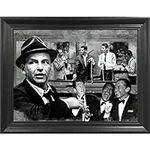 The Rat Pack Shooting Pool 3D Poster Wall Art Decor Framed Print | 14.5x18.5 | Lenticular Posters & Pictures | Memorabilia Gifts for Guys & Girls Bedroom | Frank Sinatra, Dean Martin & Sammy Davis Jr