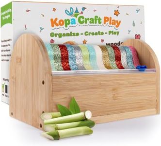 Kopa Craft Play Bamboo Kids Tape Dispenser & Washi Tape Organizer