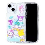 iFace Hello Kitty and Friends Clear Compatible with iPhone 15 Case [Look in] Drop Tested Hybrid Cell Phone Grip Cover – Seize The Moment