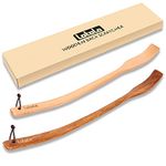 LotoLe Wooden Back Scratcher, Ergonomic Oversized Curved Long Handle Wood Back Scratcher for Men Women Adults - 16.5”, 2 Colors Pack, Great Gift for Itching Relief