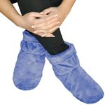 Herbal Concepts Aromatherapy Boot Shaped Microwaveable Wrap Made of Organic Flaxseed, Peppermint, & Spearmint for Feet | Comfort Booties Relieves Stress & Aches | Available in Blue