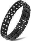 MagnetRX® Ultra Strength Magnetic Bracelet - Effective Stainless Steel Magnetic Bracelets for Men - Adjustable Bracelet Length with Sizing Tool for Perfect Fit (Black)
