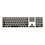 KB Covers Checkerboard Keyboard Cover for Apple Ultra-Thin Keyboard with Num Pad, White with Black Buttons (CB-AK-WB)