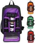 Camera Backpack Camera laptop bagCamera Backpack with Laptop Compartment Camera Bag Backpack Fits 15.6 Inch Laptop Tripod Holder Camera Bags for DSLR SLR Cameras Camera and laptop bag (Purple)