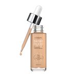 L'Oréal Paris Nude Tinted Serum for Face, Plumping and Hydrating Face Makeup, 1 Percent Pure Hyaluronic Acid, Nude Foundation to Cover, Replumps and Hydrates Skin in One Hour, Shade 4-5 Medium