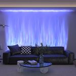 TACAHE RGBW Dynamic Wave Wall Light - Flowing Water, Aurora Visual - Color Changing Wall Washer Lamp with Remote & APP - Ambient Light for Living Room, Gaming Set - 39.3" - 12W - 1 Pack