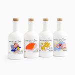 Brightland The Artist Capsule Cold-Pressed Olive Oils - Oprah’s Favorite Olive Oil Set Infused with Garlic, Lemon, Basil, and Chili Peppers, 12.7 fl. oz. Bottles (Pack of 4)