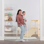 Regalo 76 Inch Super Wide Configurable Baby Gate, Includes 4 Pack of Wall Mounts and Hardware