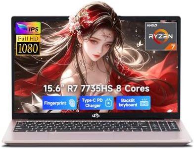 NIMO 15.6" Light-Gaming-Laptop, 8 Cores AMD Ryzen 7 32GB DDR5 5600MHz 1TB SSD (Beat i7 12650H up to 4.75GHz) Radeon 680M, FHD 100W Fast PD Backlit Keyboard AI Content Creators & Student 2-Yr Warranty