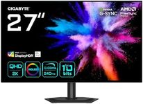 Gigabyte GO27Q24G 27” W-OLED 2K QHD Gaming Monitor - 2560 x 1440, 240Hz, 0.03ms, 275 cd/m², FreeSync Premium, G-Sync Compatible, HDMI 2.1, Displayport 1.4