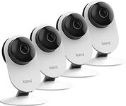 Kami 1080P Security Camera 4PCS, Wireless IP Home Surveillance System with Face Detection, Activity Zone, Seamless Footage Playback with Kami and YI Home APP, Compatible with Alexa and Google