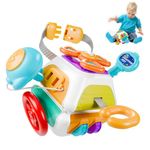 PRIME DEALS 10 in 1 Activity Busy Cube Board Learning Toys Montessori Sensory Toy Toddler 1-3 Infant Car Seat Plane Travel Kids Educational Activity Cube Toy