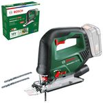 Bosch Cordless Jigsaw AdvancedSaw 18V-140 (Pendulum function; Brushless motor; Cutting Depth in Wood/Steel/Alu: 140 mm/10mm/20mm; 3 x jigsaw blades; 18V System; without Battery and Charger; in carton)