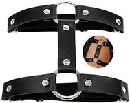 Bufenia Leather Leg Harness Garter Belt Punk Elastic Body Chain Festival Rave Gothic Thigh Ring Garter for Women