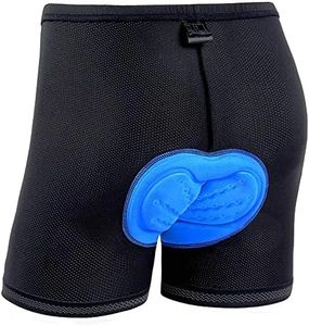 Ohuhu Padded Bike Shorts for Mens 3D Padded Cycling Bicycle Underwear Black