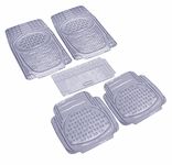 Auto Hub Anty-Skid Rubber Car Floor Mats for Corolla Altis,Automotive Floor Mats - Clear-Set of 5