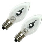 Darice Candle Lamp Collection (120 Volt - 3 Watt) Flickering Welcome Candle Bulbs - 2 Per Package