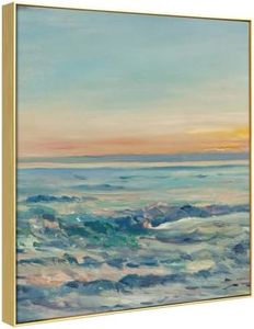 FOLKOR Floater Frame for 20x30 Canvas Paintings with 0.5-0.8" Deep, DIY Metal Floating Frames for Art Show Exhibition Home Office Gallery Wall Decor, Abstract Artwork for Modern Farmhouse Room (Gold)