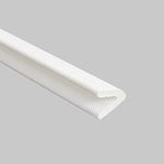 Dualplex Adhesive V Shape Weather Stripping Weatherstrip, Flex Seal Strip Foam Door Frame Insulation Side Jamb Bottom Groove Gap Filler Soundproof V Weatherstripping (White, 1/2 in x 1/2 in x 26 Ft)