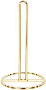 Gold Paper Towel Holder Countertop, OBODING, Kitchen Paper Towel Stand Holder for Kitchen Organization and Storage, Paper Towel Holders for Standard and Large Size Rolls (Gold)