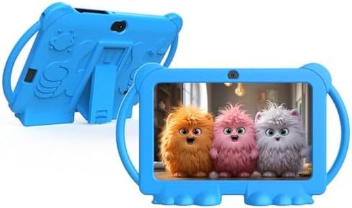 ZZB Kids Tablet 7 Inch for Boys, Android 12 Tablets for Kids, 4GB RAM 32GB ROM Toddler Tablet, WiFi Bluetooth, Security Eye IPS Screen, Child Lock, Dual Camera, Shockproof Case for Boys