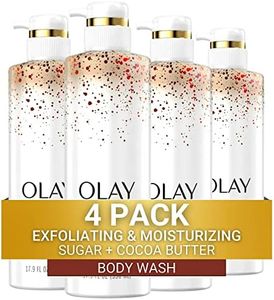 Olay Exfoliating & Moisturizing Body Wash With Sugar Cocoa Butter and Vitamin B3 20 Fl Ounce (Pack of 4)