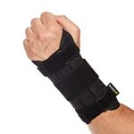 BraceUP Wrist Support Brace with Metal Hand Splint for Carpal Tunnel Wrist Support, Left or Right Hand Support and Tendonitis Arthritis Pain Relief - for Men and Women (S/M, Left Hand)