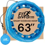 Infinity Weighted Hula Fit Hoop for Adult Weight Loss, 2 in 1 Smart Fitness Exercise Hoop for Women Abs Workout, Fit on Form 24/28/32 Detachable Knots