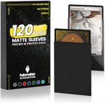 120Pack MTG Card Sleeves Toploaders for Trading Cards, Matte Card Sleeves Deck Card Protectors, Standard MTG Sleeves Perfect Shuffling Fit for Magic, Baseball Card,Sports Cards,Game Card, 66x91mm